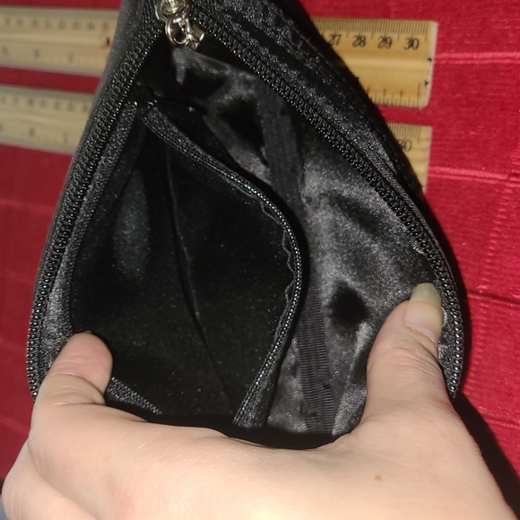 Black Satiny Mini Handbag for Evening or Formal Event - Picture 10 of 13